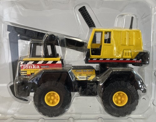 Vintage 1998 Maisto Mighty Mini Tonka 748 Backhoe Excavator 1:64 Truck 5.5” New - 第 3/3 張圖片