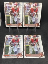 Kearis Jackson 4 RC Lot 2022 Bowman University Football 1st Rookie #27 Georgia