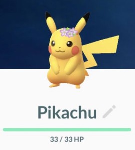 Details About Flower Crown Pikachu Trade Pokemon Go Registered Trade Only