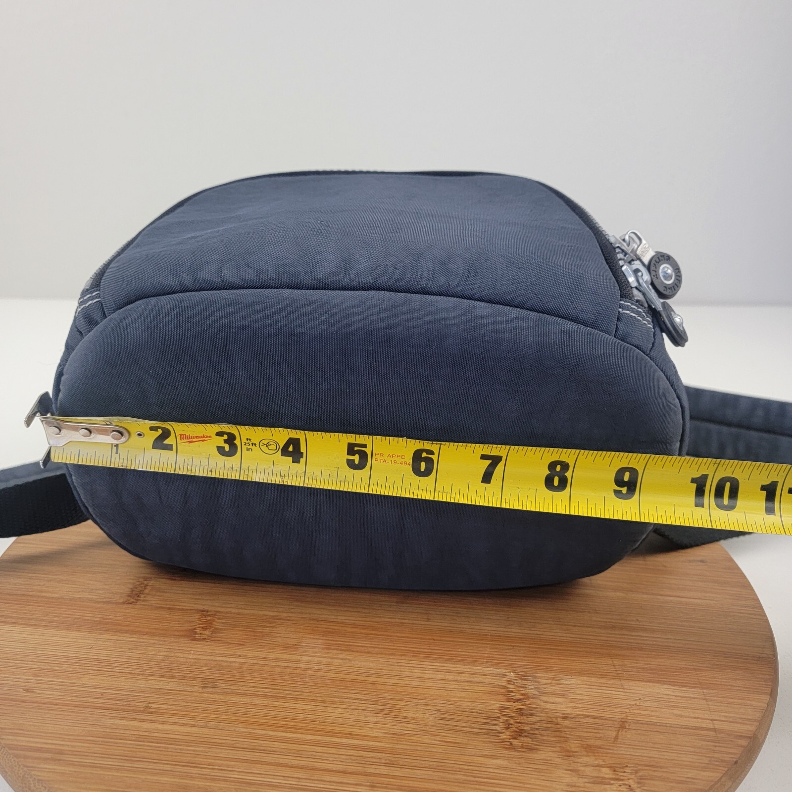 Kipling Drawstring Top Flap Backpack Blue Navy Li… - image 8