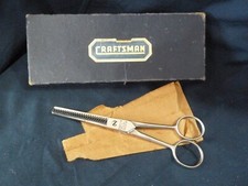 VTG/ANTIQUE CRAFTSMAN TAPER/THINNING BARBER SCISSORS SHEARS 145 W/BOX  SLEEVE