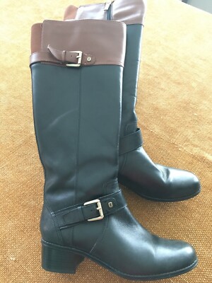 Bandolino BD7 Coppa Women's Tall Leather Riding Boots Size