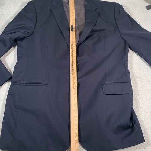 Chaqueta Ermenegildo Zegna 44L Azul Marino Lana Lana Dos Botones - Imagen 7 de 13