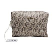 GUESS Borsa Vanity Con Logo G Cube Beige Per Donna