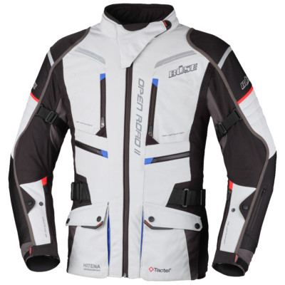 Büse Open Road II Textiljacke hellgrau Motorradjacke wasserdicht Damen