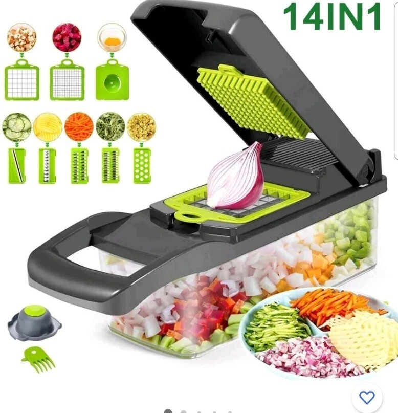14 in 1 Vegetable Cutter Salad Fruit Peeler Slicer Dicer Chopper UK