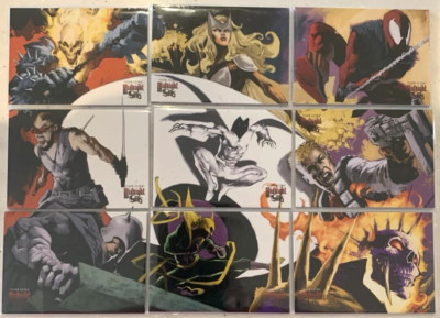 2023 Fleer Ultra Midnight Sons 3x3 9-card set Moonknight Blade Ghost Rider