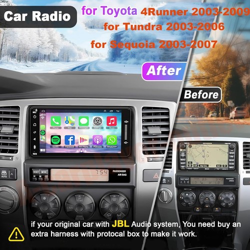 Android 13 For Toyota 4 Runner 2003-2009 Car Radio Nav GPS BT Apple Carplay 32G - Picture 4 of 21