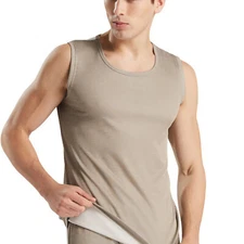 EMF Shielding Anti-Radiation Protection Silver Fiber Men Tank Tops Shorts