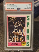 1974-75 Topps - George Gervin #196 (RC) PSA 8 (PD)