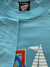 Vintage 90s Screen Stars T-shirt XL Wild Hare Sail Boat Nautical Single Stitch 
