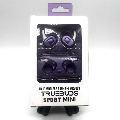 Truebuds Sports Mini Wireless Bluetooth Ohrhörer mit Ladecase • Lila - Bild 2 von 2