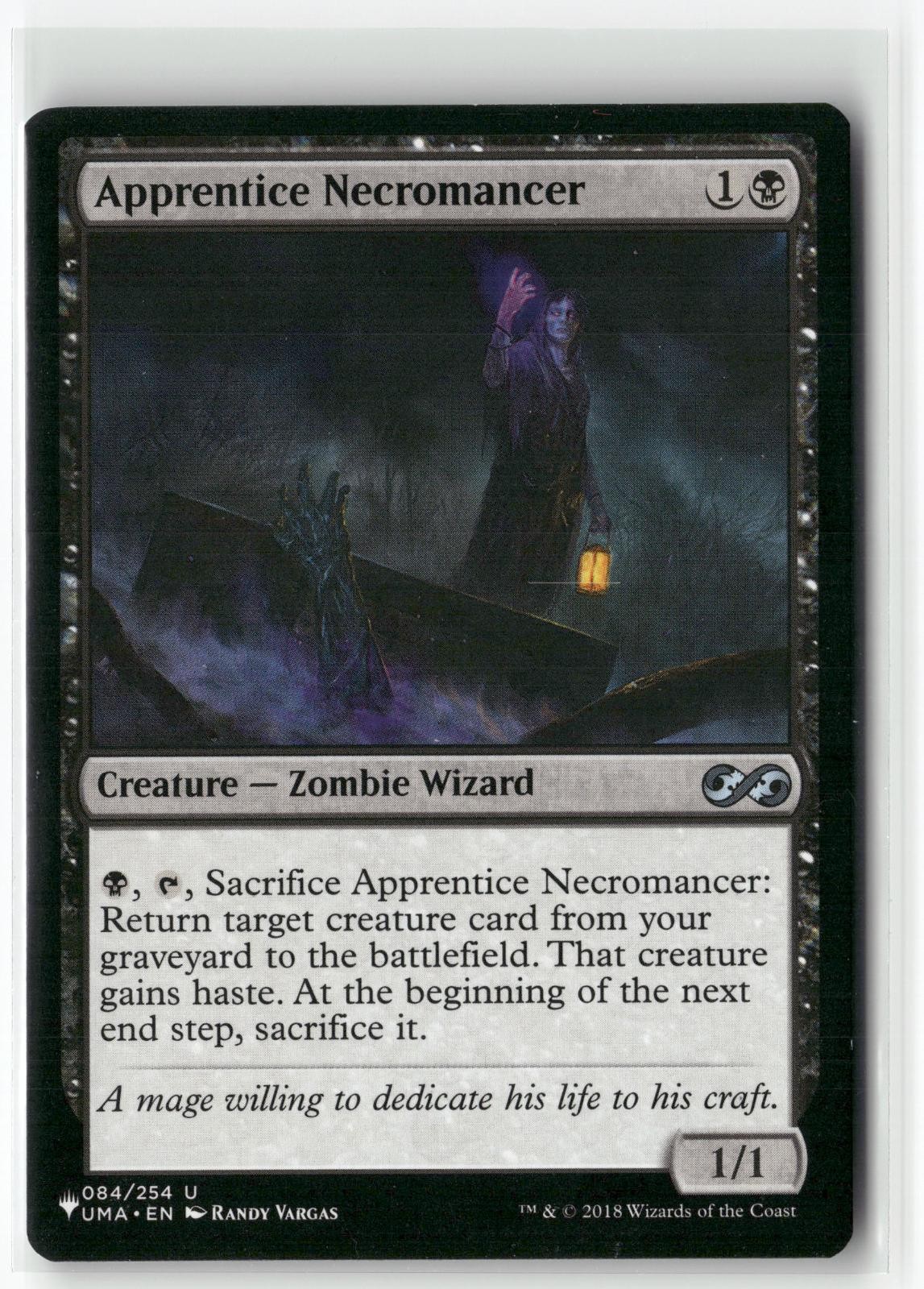 Apprentice Necromancer 84 Uncommon Ultimate Masters Magic: The Gathering NM/M