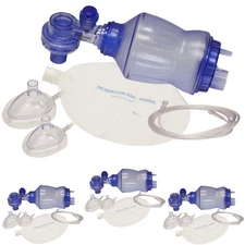 4-Pack CPR Training Bag Valve Mask (BVM) Infant in Mesh Bag, BVM-3021-004