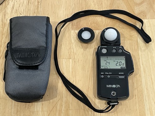 w/ Case Minolta Auto Meter IV F Digital Exposure Light Meter From JAPAN Tested 