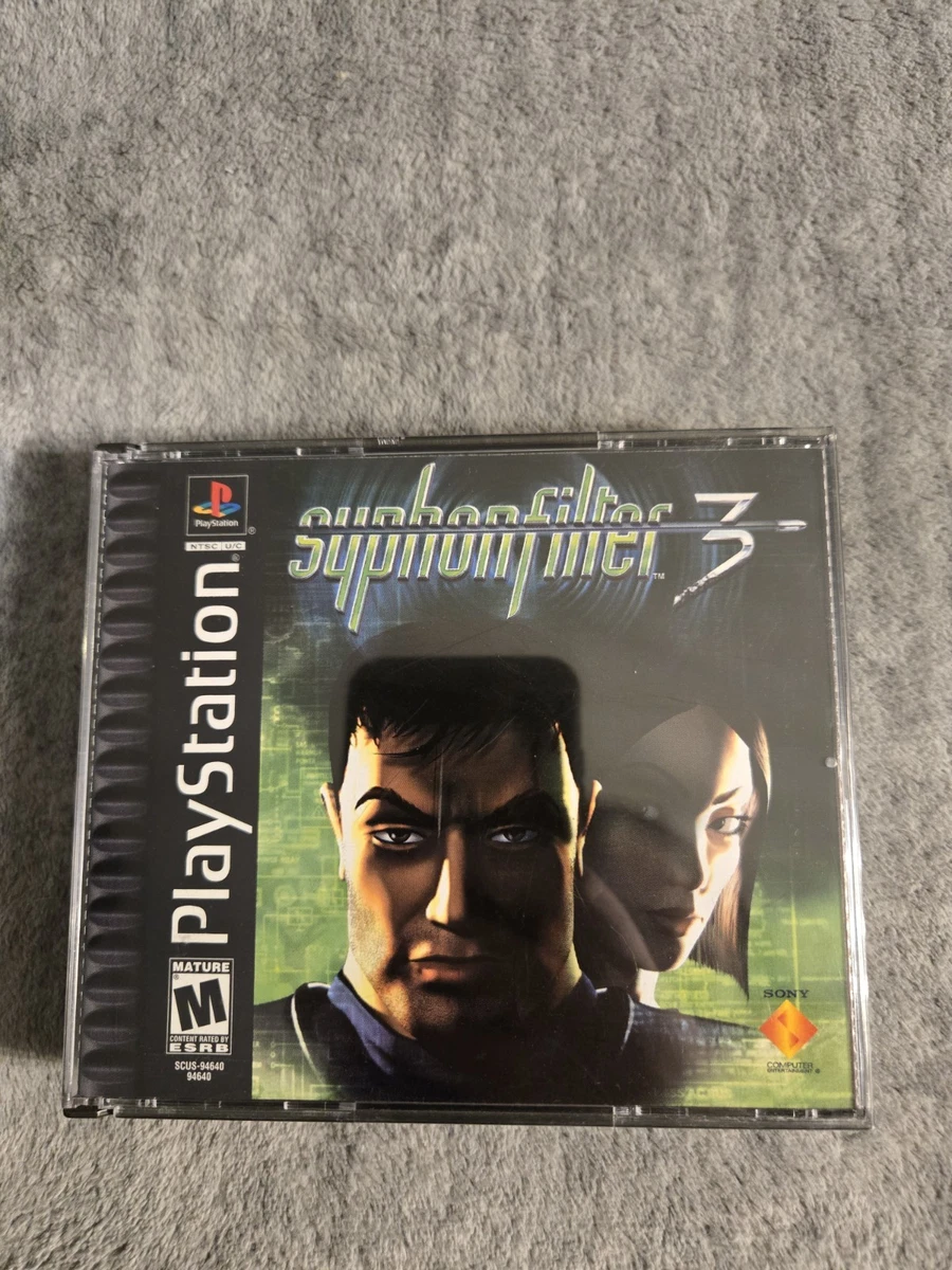 Jeu PS1 Syphon Filter 3 - Version PlayStation 1 - Bon état Complet - Jeu D'action Espionnage