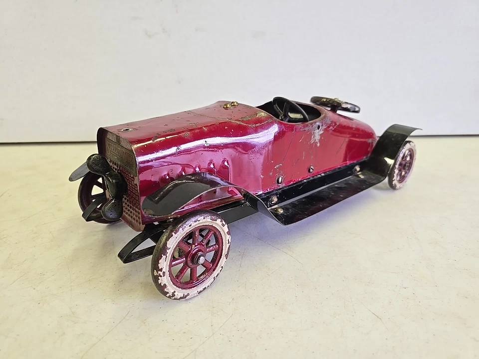 Antique Original Structo Toys Auto Builder Green Stutz Bearcat Roadster - READ - Image 2 of 4
