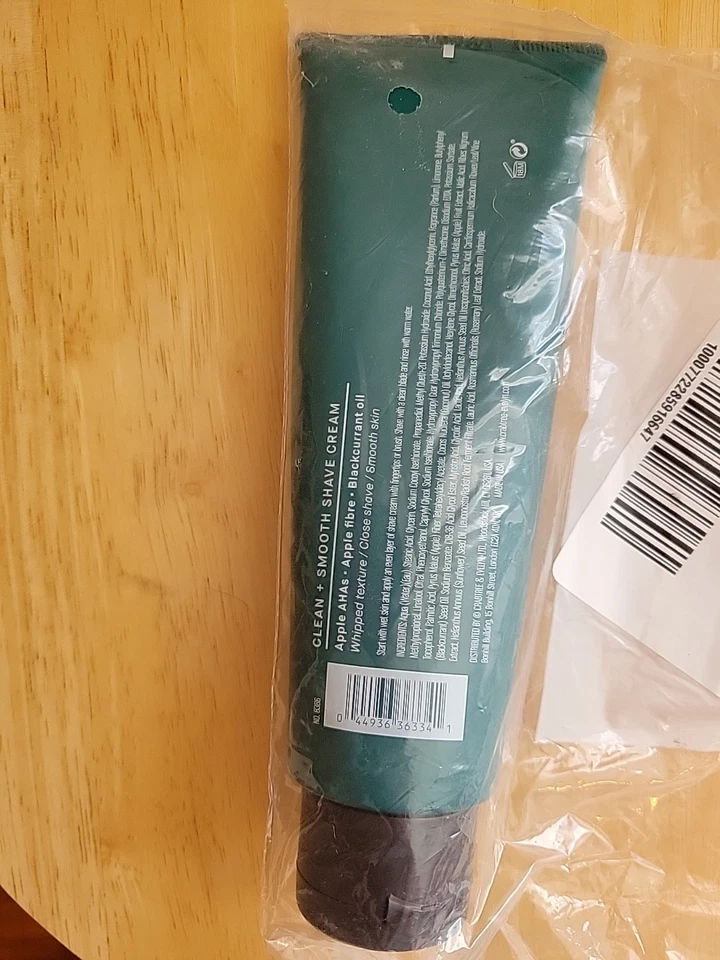 Crema de afeitar Crabtree & Evelyn Clean + Smooth 4,2 fl oz sellada Foto 2 de 2