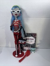 Monster High Ghoulia Yelps Doll First Wave Purse Earrings Black Elastics