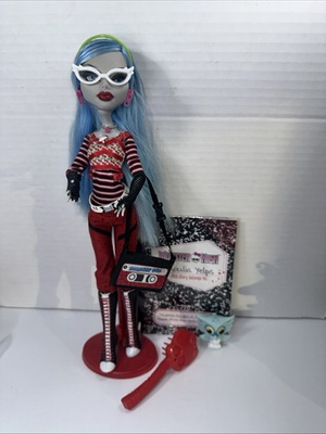 #ad #ad Monster High Ghoulia Yelps Doll First Wave Purse Earrings Black Elastics $175.00