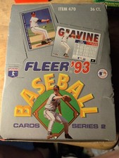 1993 Fleer Baseball Wax Box. 36 Packs. New. Subset Foiled Stamped Cards Glossy