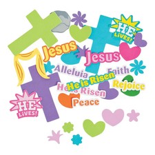 Bulk 520 Pc. Easter Cross with Verse Shapes