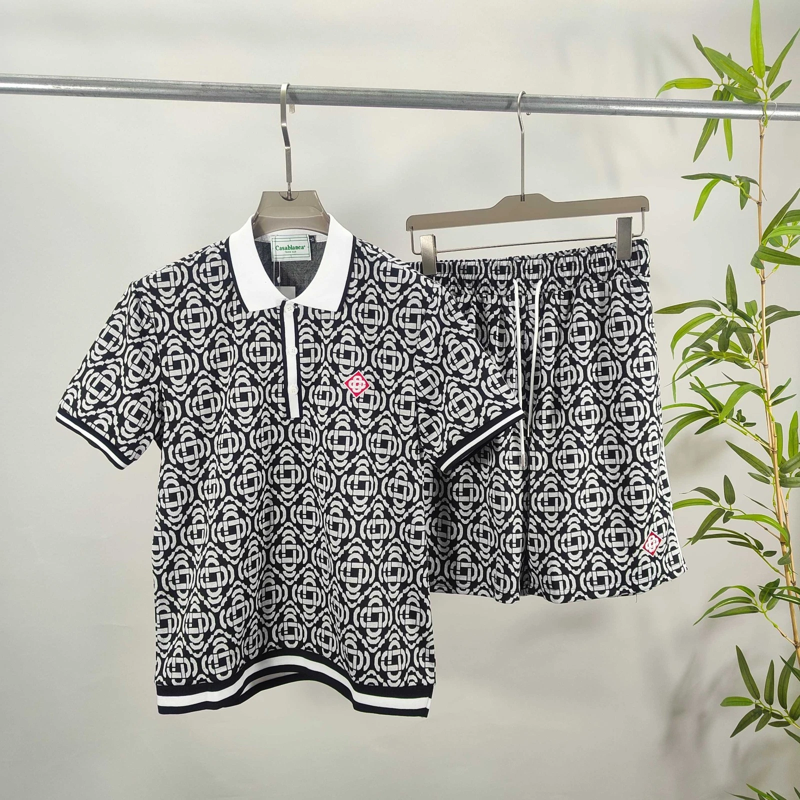 Casablanca high-end vacation shirt shorts, Hawaii beach vacation set
Opens in a new window or tab
