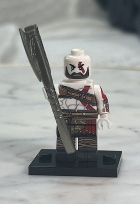 Lego God of War Kratos Custom Printed Minifigure w/ Axe