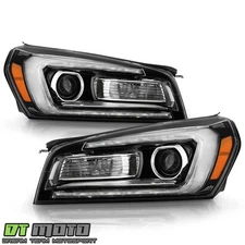 2013-2016 GMC Acadia Halogen LED Tube Projector Headlights  Headlamps Left+Right