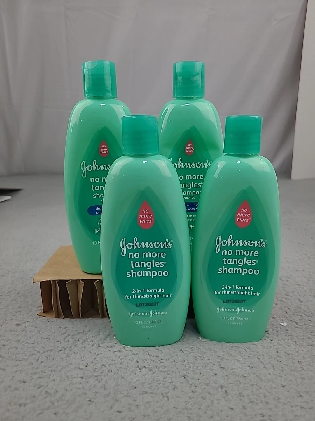 4x Johnson’s No More Tangles Shampoo, 13 Oz Bottle Original Formula New
