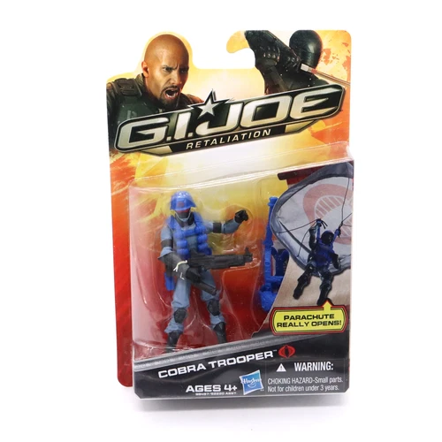 GI JOE Retaliation Action Figure Cobra Trooper with Parachute- 2012 New on card