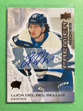 2024-25 Upper Deck Premier Autographs Bronze #144 Luca Del Bel Belluz RC