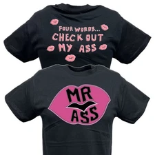 Billy Gunn Four Words Mens Black T-shirt