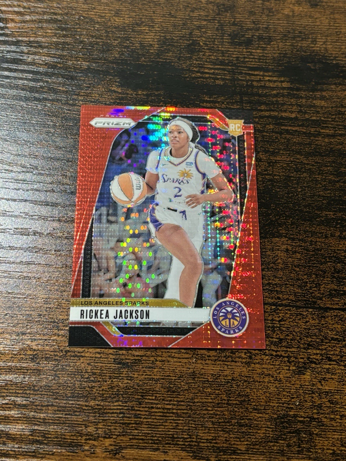 2024 Panini Prizm WNBA Rickea Jackson #60 Red Pulsar Prizm /299 RC Rookie Sparks