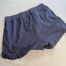 Crewcuts Girls Navy Blue Size 10 Ruffle Hem Elastic Waist Shorts