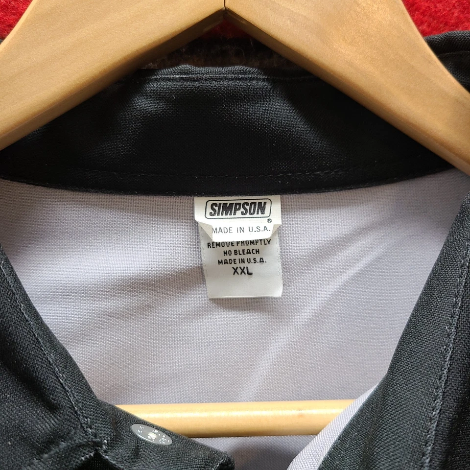 Camisa negra con botones con estampado de llama Simpson Fire para hombre 2X-grande ropa de calle de la era Y2K Foto 3 de 4