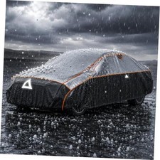 Hail Protector Car Cover Waterproof Heavy Fit Sedans up to 194" Black Sliver