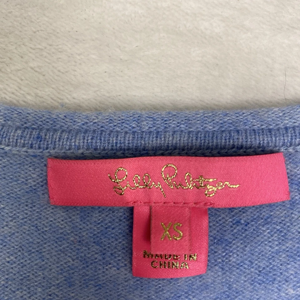 Suéter Lilly Pulitzer Cashmere Vista Talla XS Azul Claro Precio de venta sugerido por el fabricante 198 USD Foto 3 de 4