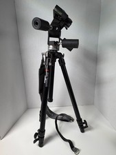 Bogen 3205 Manfrotto 190B Tripod w/ 3047 3-Way Pan Tilt Head Strap
