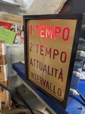 insegna luminosa Cinema anni 70 con cassonetto in metallo accensione alternata