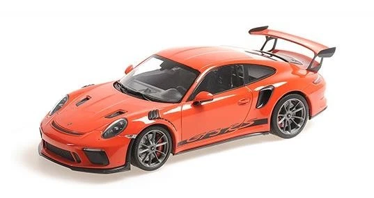 155068225 -PORSCHE 911 GT3RS (991.2) –2019– LAVA ORANGE - Minichamps 1:18