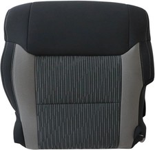 Black  Graphite Gray Driver Side Bottom Cloth Replacement Seat Cover for Toyota