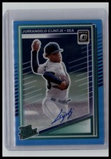 2025 Donruss Optic Jurrangelo Cijntje Rated Prospect Carolina Blue Auto /35 #132
