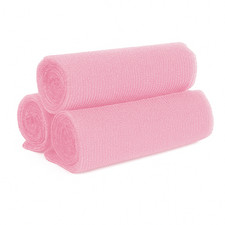 3 Pack Blissal Exfoliating Body Scrubber Shower Towel Back Wash Cloth Pink