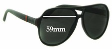 SFx Replacement Sunglass Lenses fits Gucci GG1065/S - 59mm Wide