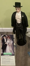 Rare Franklin Mint Gibson 'Anniversary' Heirloom Groom Porcelain Doll w/ Diamond
