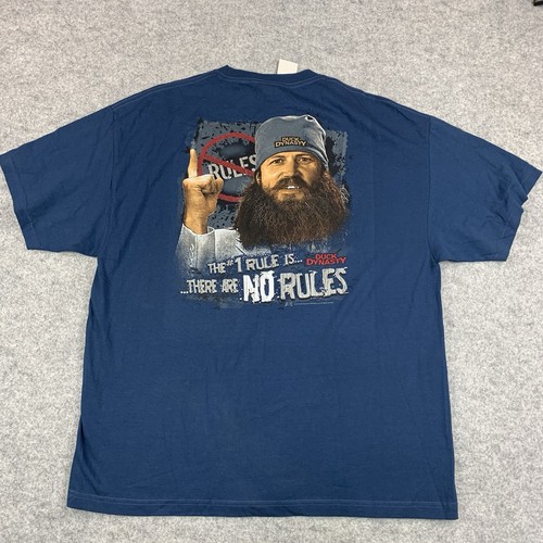 NEW DUCK DYNASTY The #1 Rule is There are NO Rules T-Shirt Mens Size 2XL