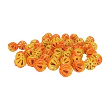 50pcs Pet Ball Toy Interactive Playing Plastic Cat Toy Ball With Bell For NC