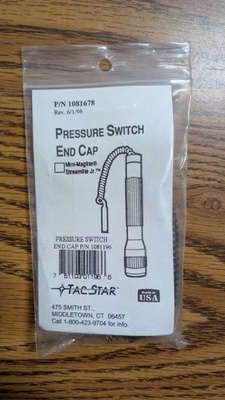 #ad Tac Star Pressure Switch End Cap P N 1081196 Mini Maglite Streamlight Jr $23.00