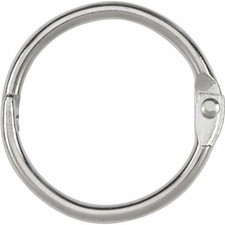 ACCO Loose Leaf Binder Rings, 1 Inch Capacity, Silver, 100 Rings / Box 72202